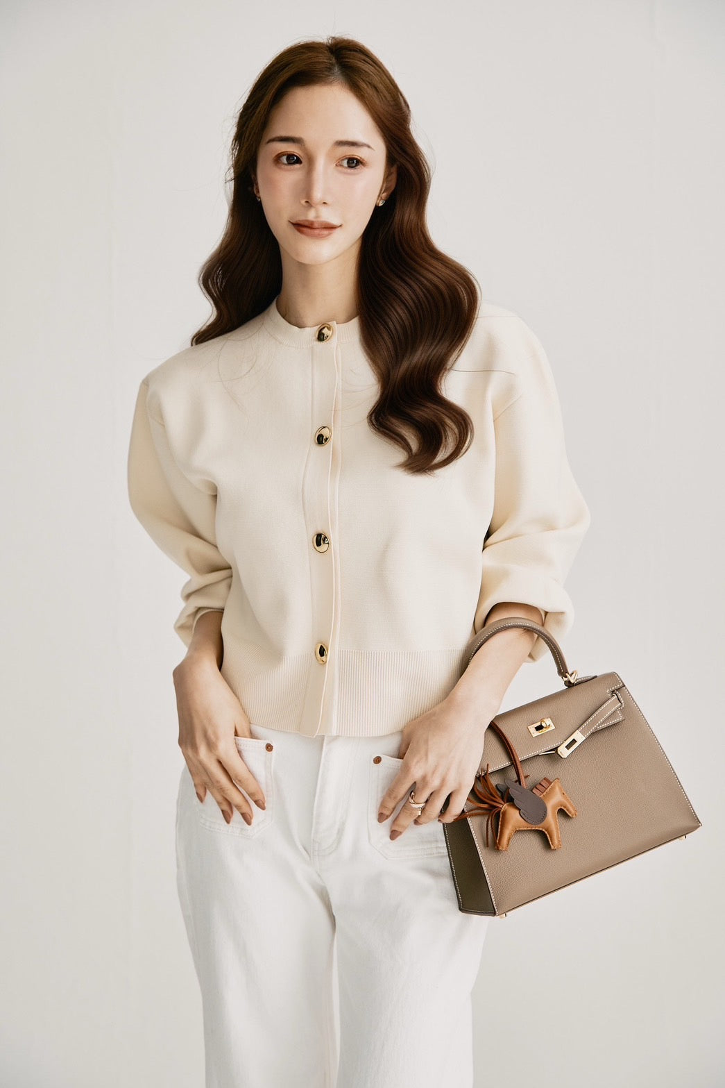 【即日発送】short knit cardigan