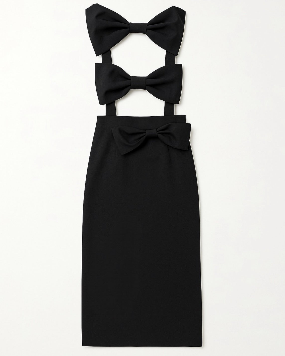 【即日発送】Multi-ribbon skirt