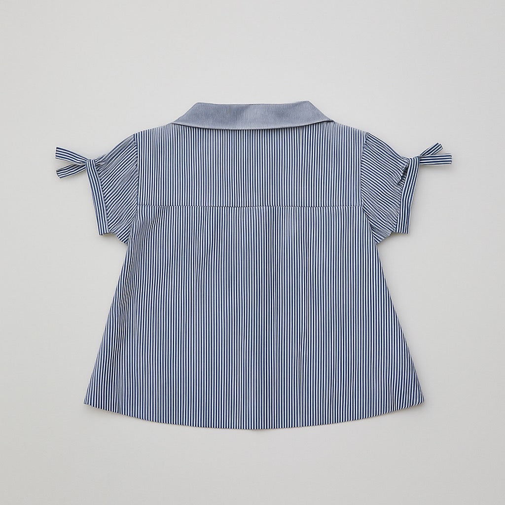 【即日発送】French ribbon stripe 2WAY shirt