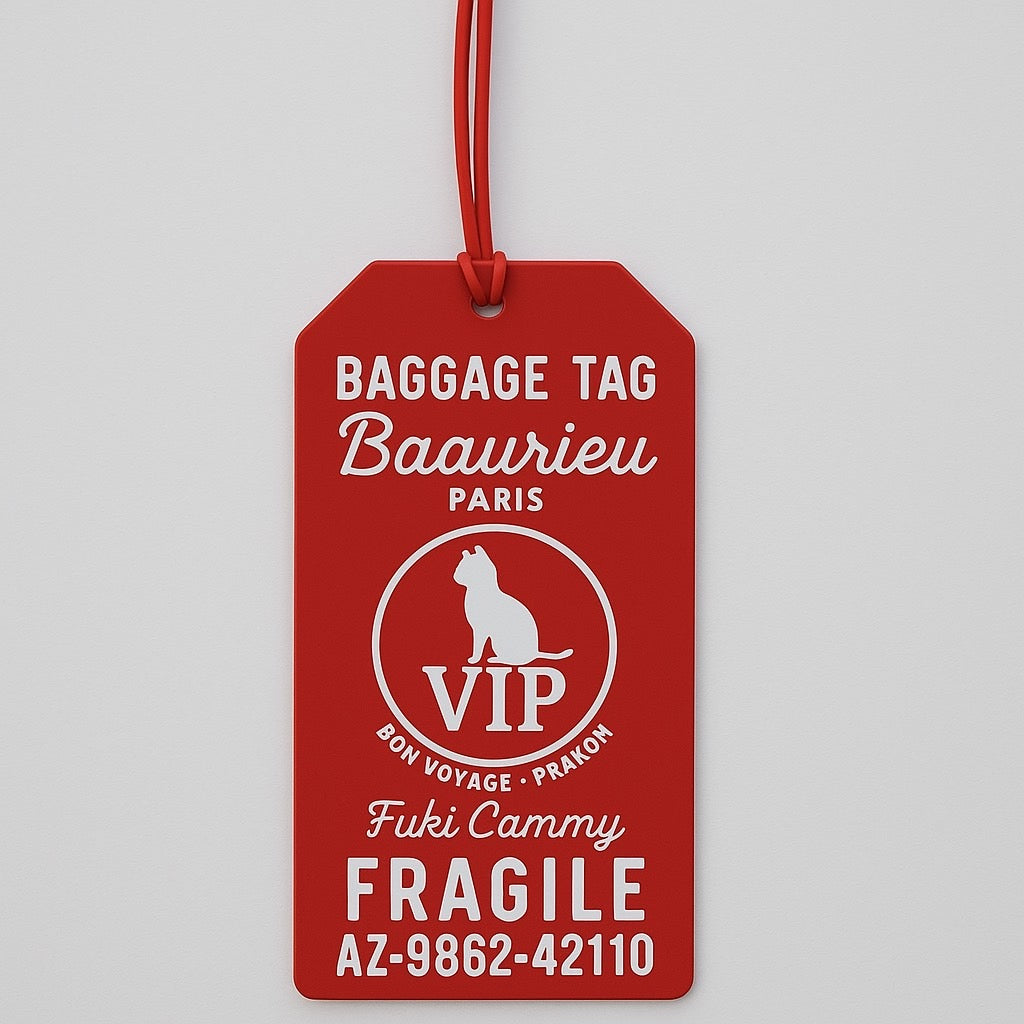 【即日発送】VIP cat bagage tag(Fuki Cammyモデル)