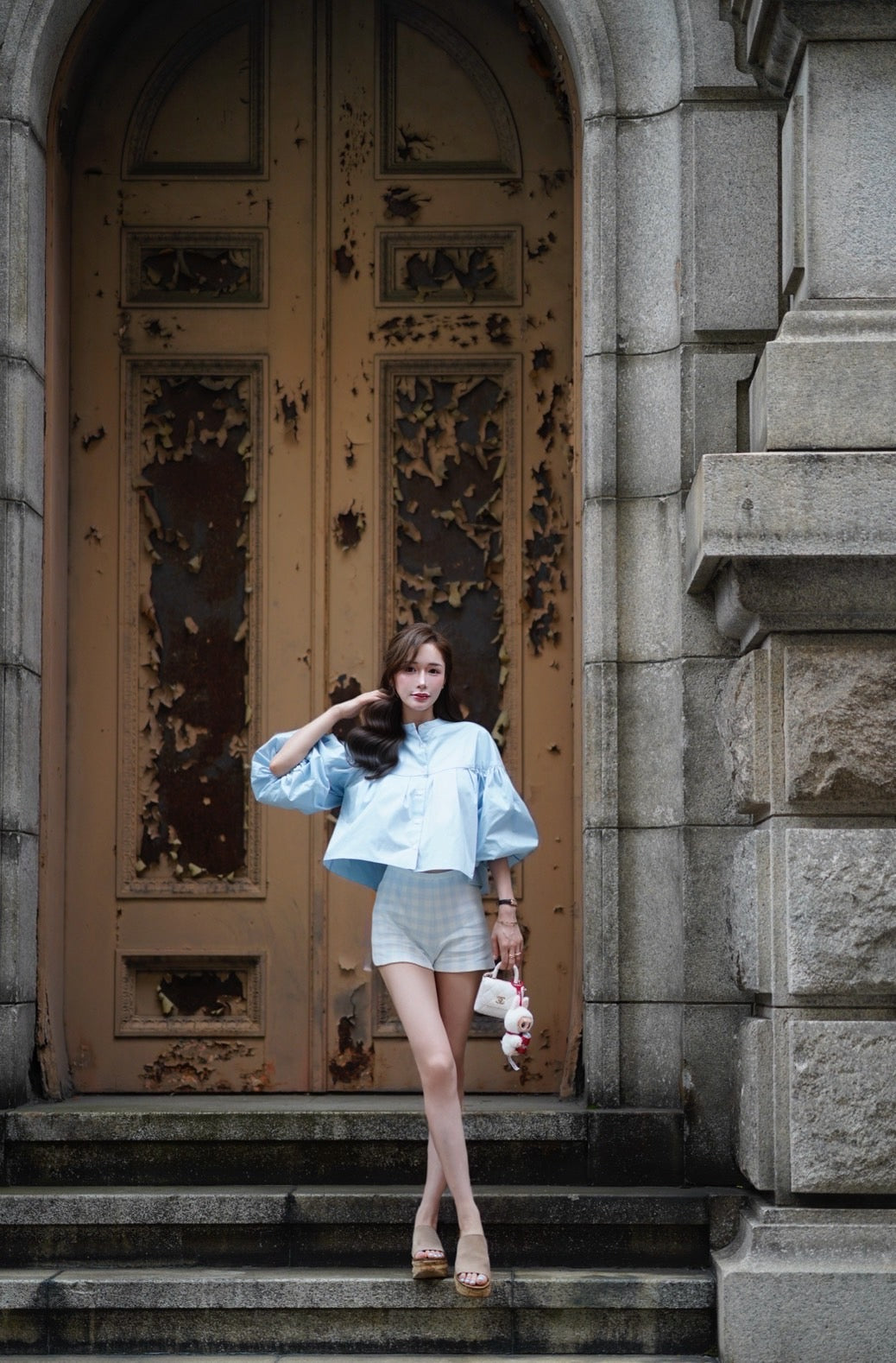 【即日発送】Volume sleeve shirt
