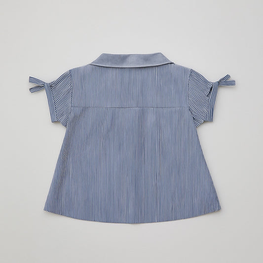 【即日発送】French ribbon stripe 2WAY shirt