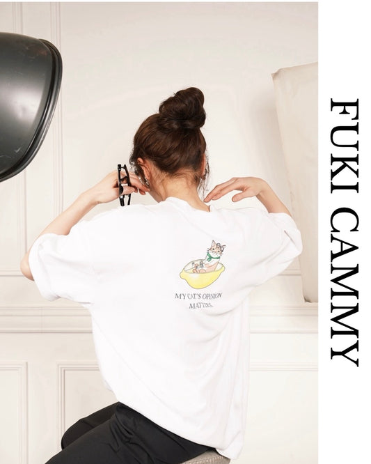 【即日発送】Cat Bath Back Print Tee