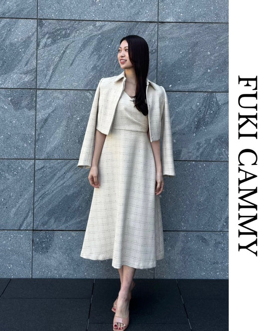 【5月中旬発送】Check Jacquard Cropped Jacket