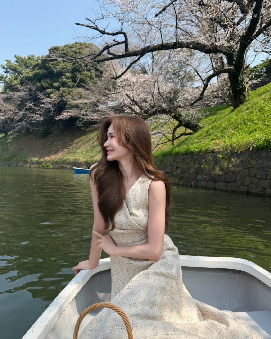 【5月末発送】Check Jacquard Flare One-piece