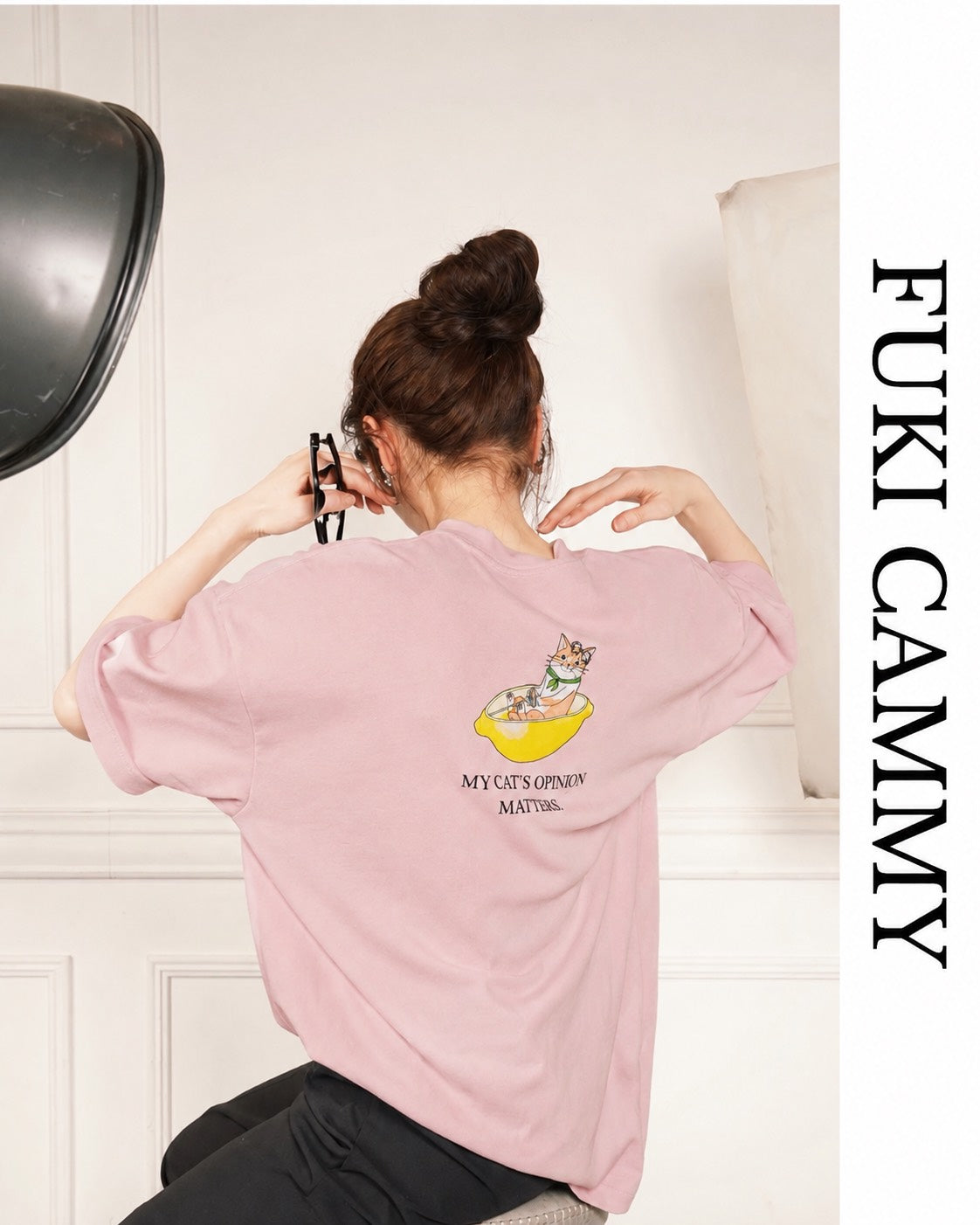 【即日発送】Cat Bath Back Print Tee