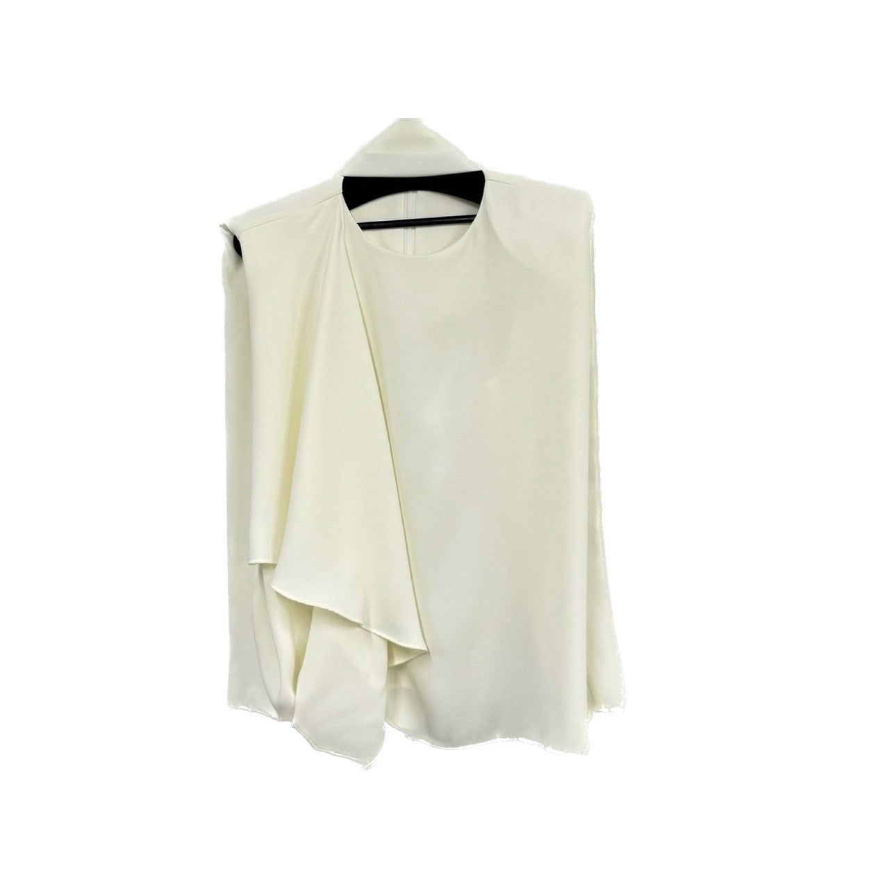 【即日発送】Matte satin blouse with stole