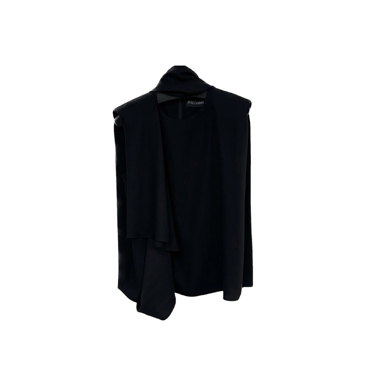 【即日発送】Matte satin blouse with stole