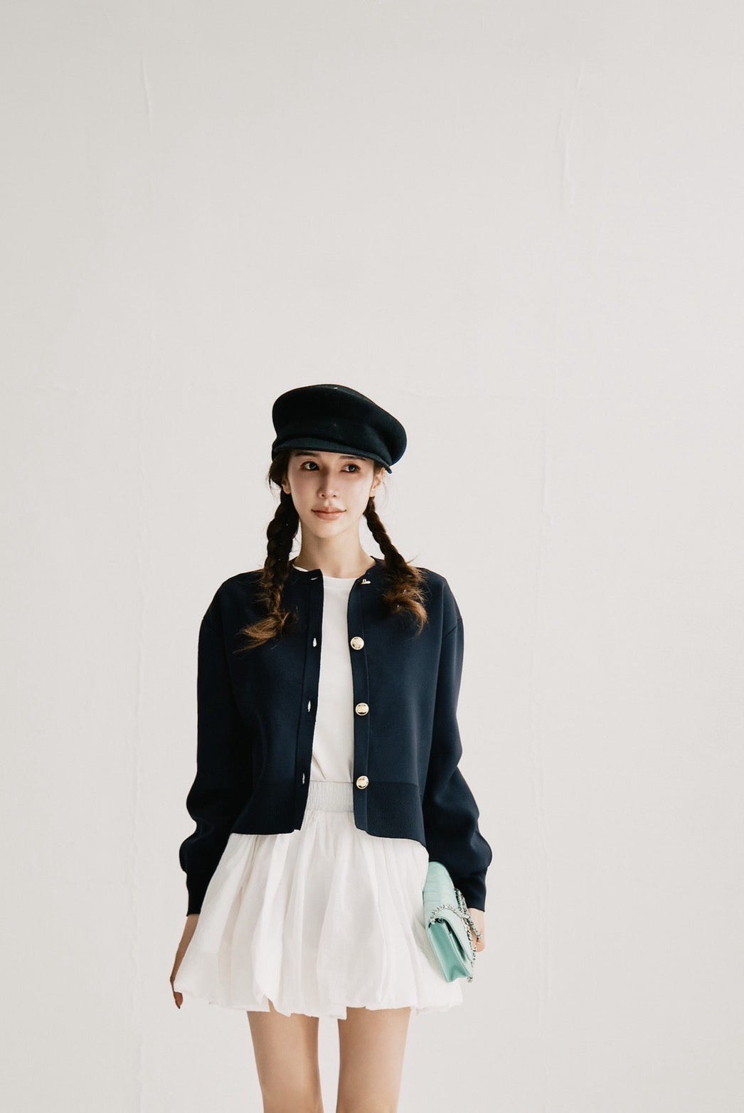 【即日発送】short knit cardigan