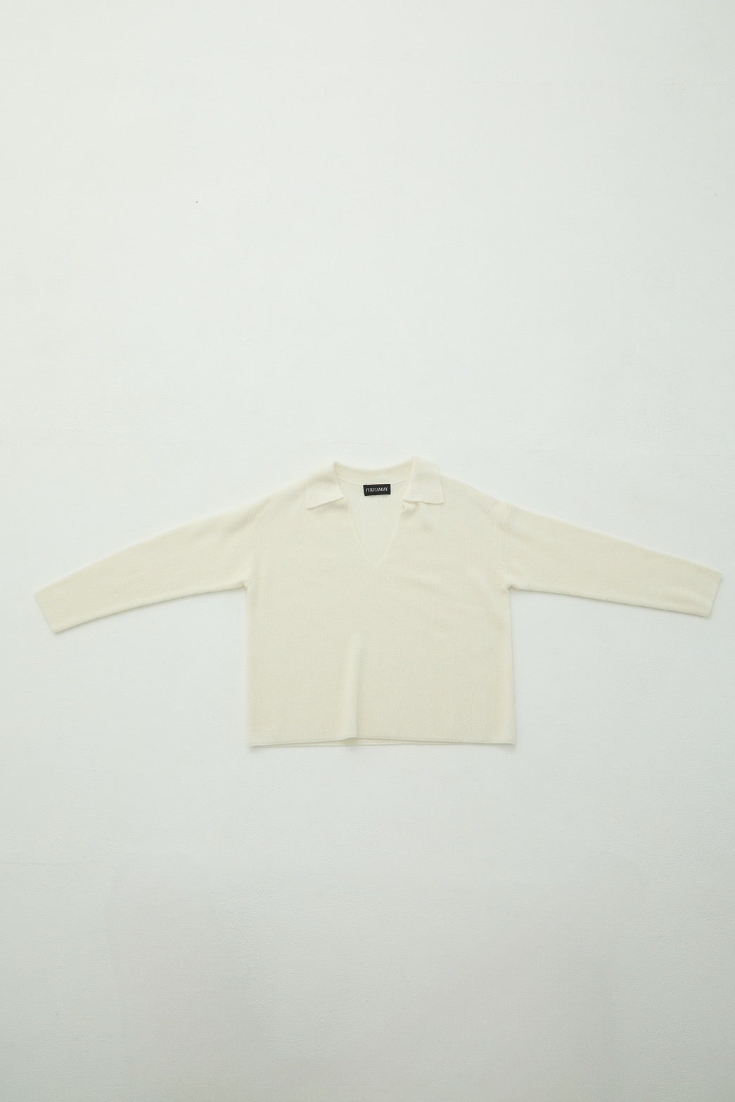 【即日発送】Wool key neck polo knit